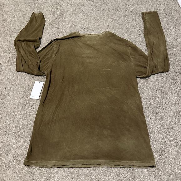 Cotton Citizen Classic T-Shirt Men M Crewneck Long Sleeve Supima Green NWT - Picture 2 of 11